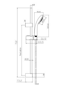 Набор смесителей Cersanit 64513 Brasko 2в1 хром